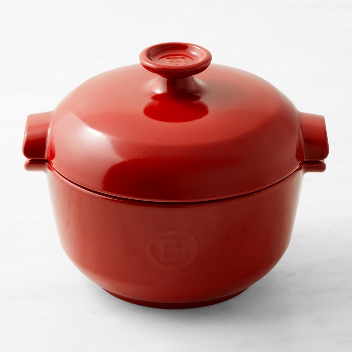 Emile Henry Rice Pot, Burgundy