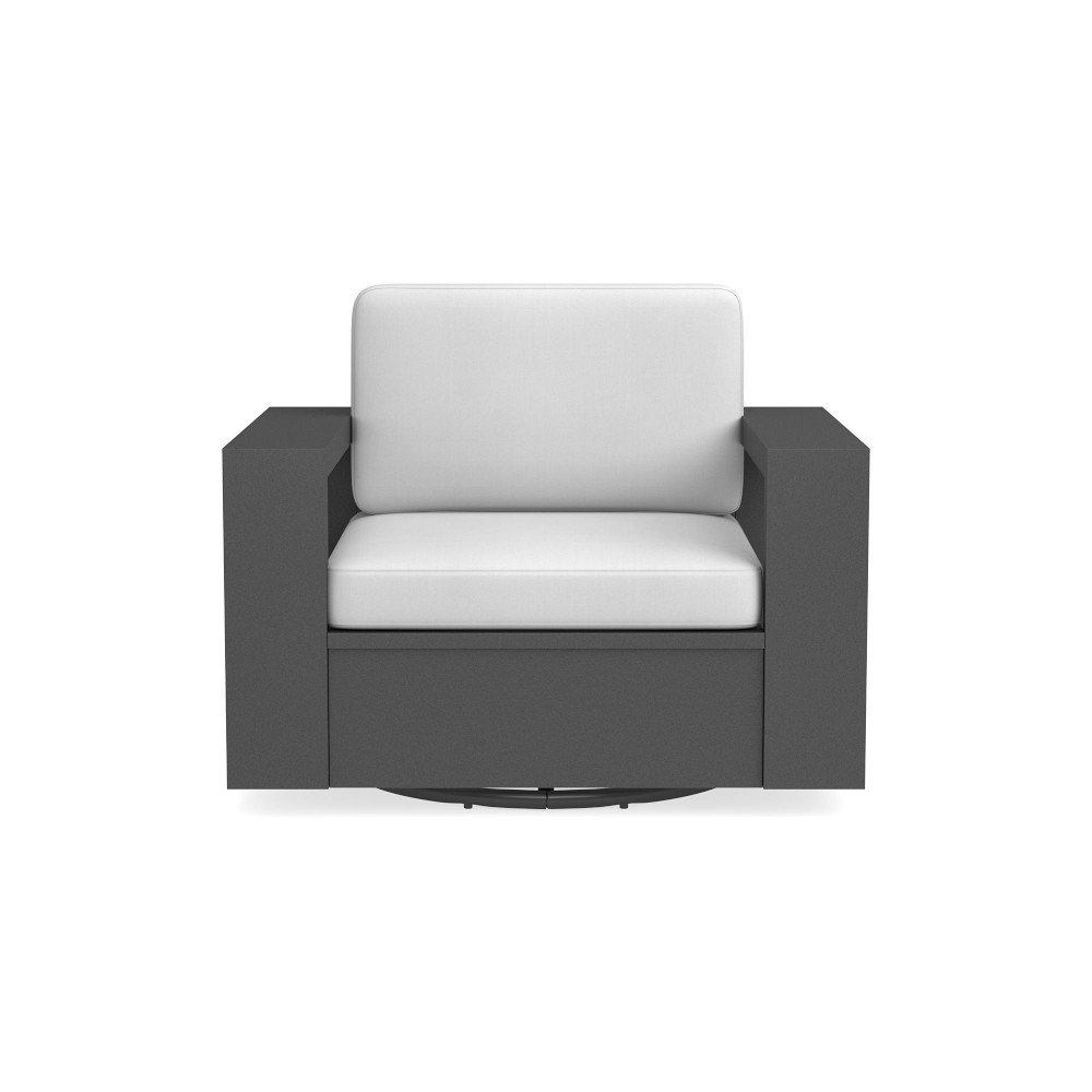 Larnaca Metal Swivel Chair Cushion, Sunbrella Performance Canvas, White