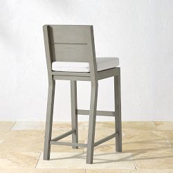 Larnaca Outdoor Grey Teak Bar Stool