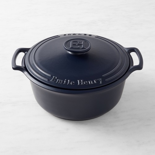 Emile Henry Sublime French Ceramic Dutch Oven, 7 1/2-Qt., Matte Navy