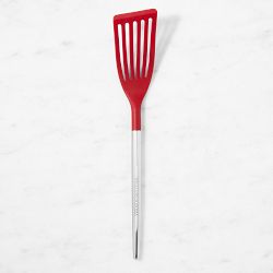Williams Sonoma Stainless-Steel Silicone Fish Turner, Red