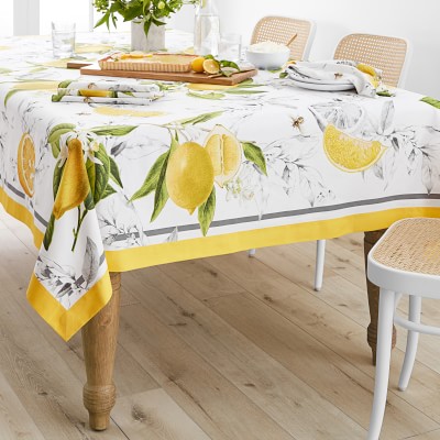 Meyer Lemon Tablecloth, 70&quot; x 120&quot;