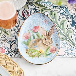 Garden Flowers Appetizer Plates, Set of 4