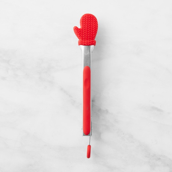 Red Mitten Novelty Silicone Tongs