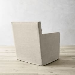 Brighton Slipcovered Swivel Armchair
