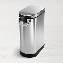 simplehuman™ 35-Liter XL Pet Food Storage Container, Brushed Stainless Steel