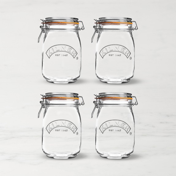 Kilner Round Clip Top Jar, Set of 4