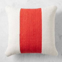 Center Stripe Outdoor Pillow, Orange