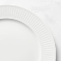 Pillivuyt Plisse Porcelain Dinner Plates