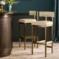 Emma Upholstered Counter &amp; Bar Stool