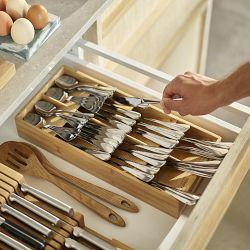 Joseph Joseph DrawerStore&#8482; Bamboo Large Cutlery Organizer