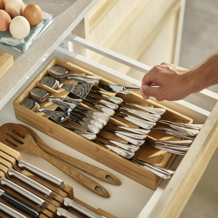 Joseph Joseph DrawerStore™ Bamboo Large Cutlery Organizer