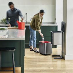 Joseph Joseph Totem Max 60L Stainless-steel Waste &amp; Recycling Bin