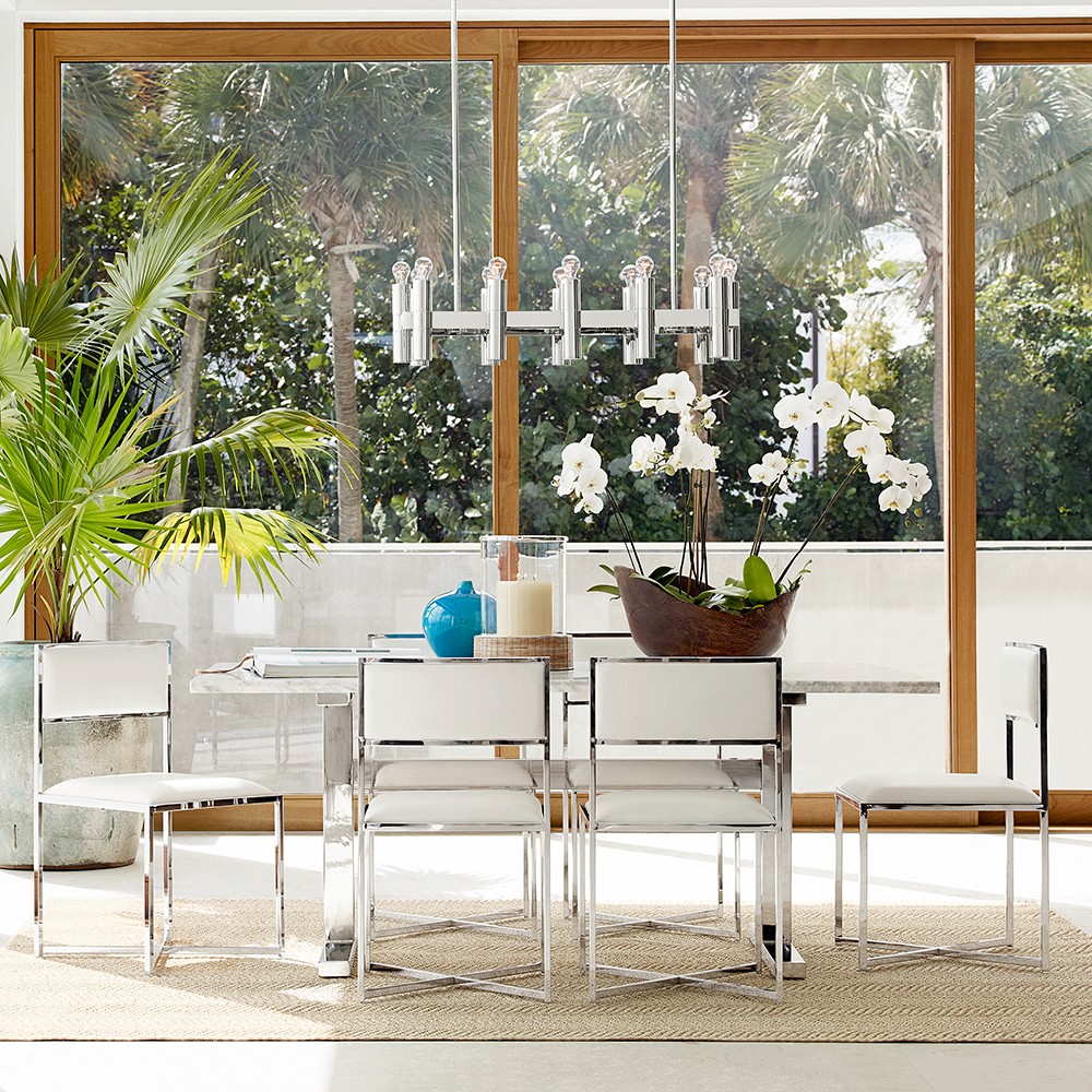 Mercer Rectangular Dining Table &amp; Dessau Dining Chairs