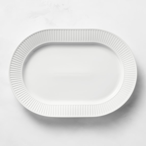 Pillivuyt Plisse Porcelain Oval Platter