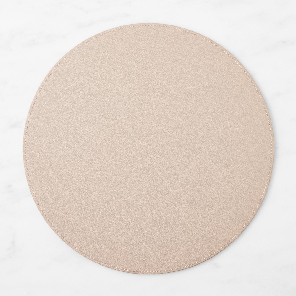 Faux Shagreen Round Placemat