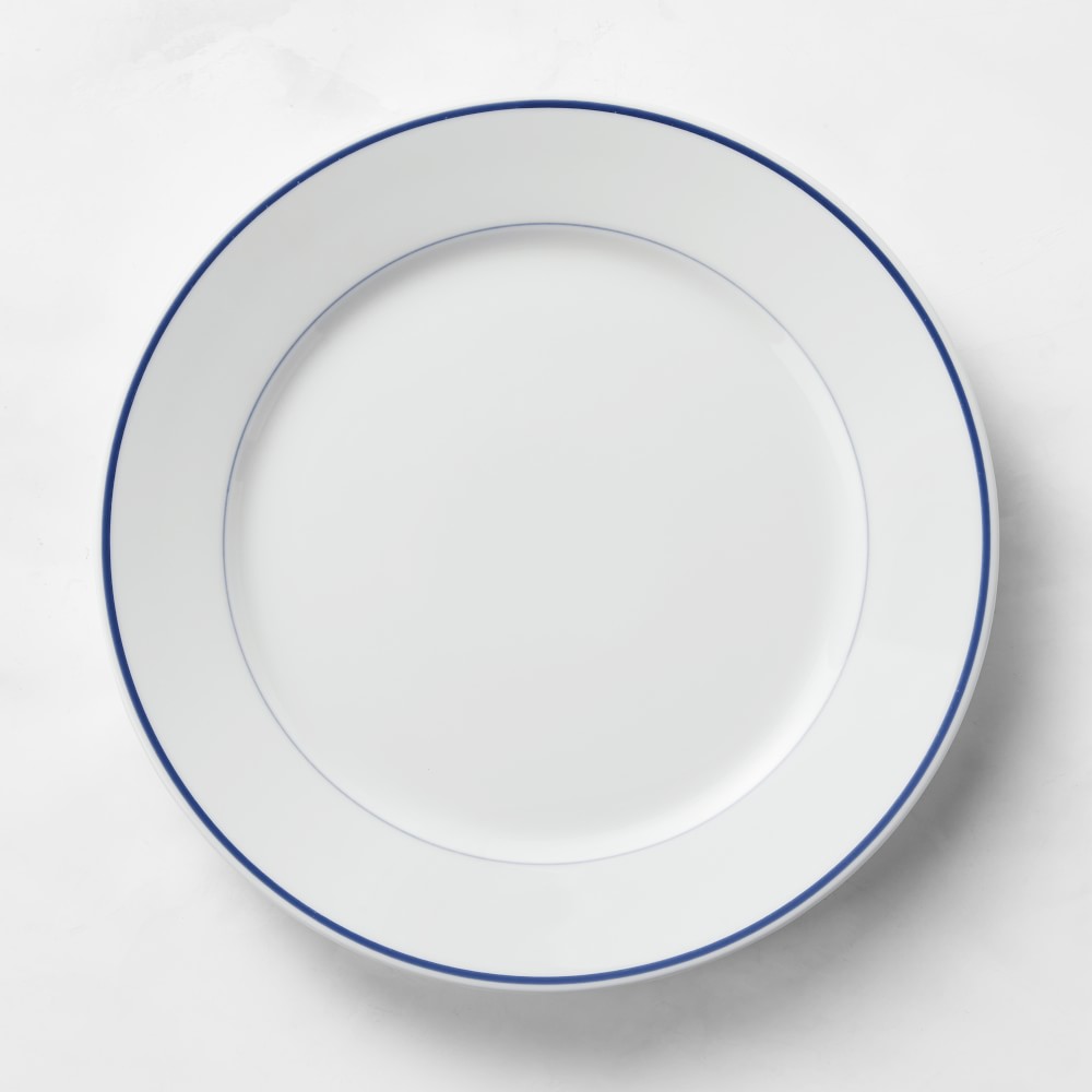 Apilco Tradition Blue-Banded Dinner Plates (Set of 4)