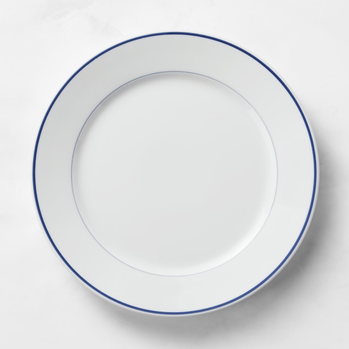 Apilco Tradition Blue-Banded Dinner Plates