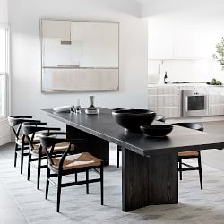 Knife Edge Extendable Rectangular Dining Table (72&quot;-132&quot;)
