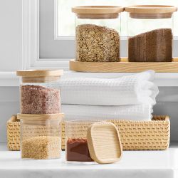 Hold Everything Stackable Glass Canister