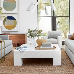 Matte White Square Coffee Table (48&quot;)