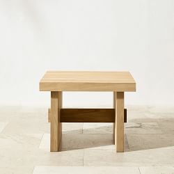 San Clemente Natural Teak Outdoor Side Table (24.5&quot;)