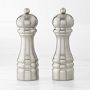 Williams Sonoma Pewter Salt and Pepper Mill Set