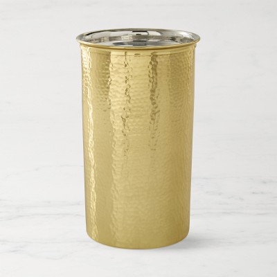 Antique Brass Hammered Wine Chiller