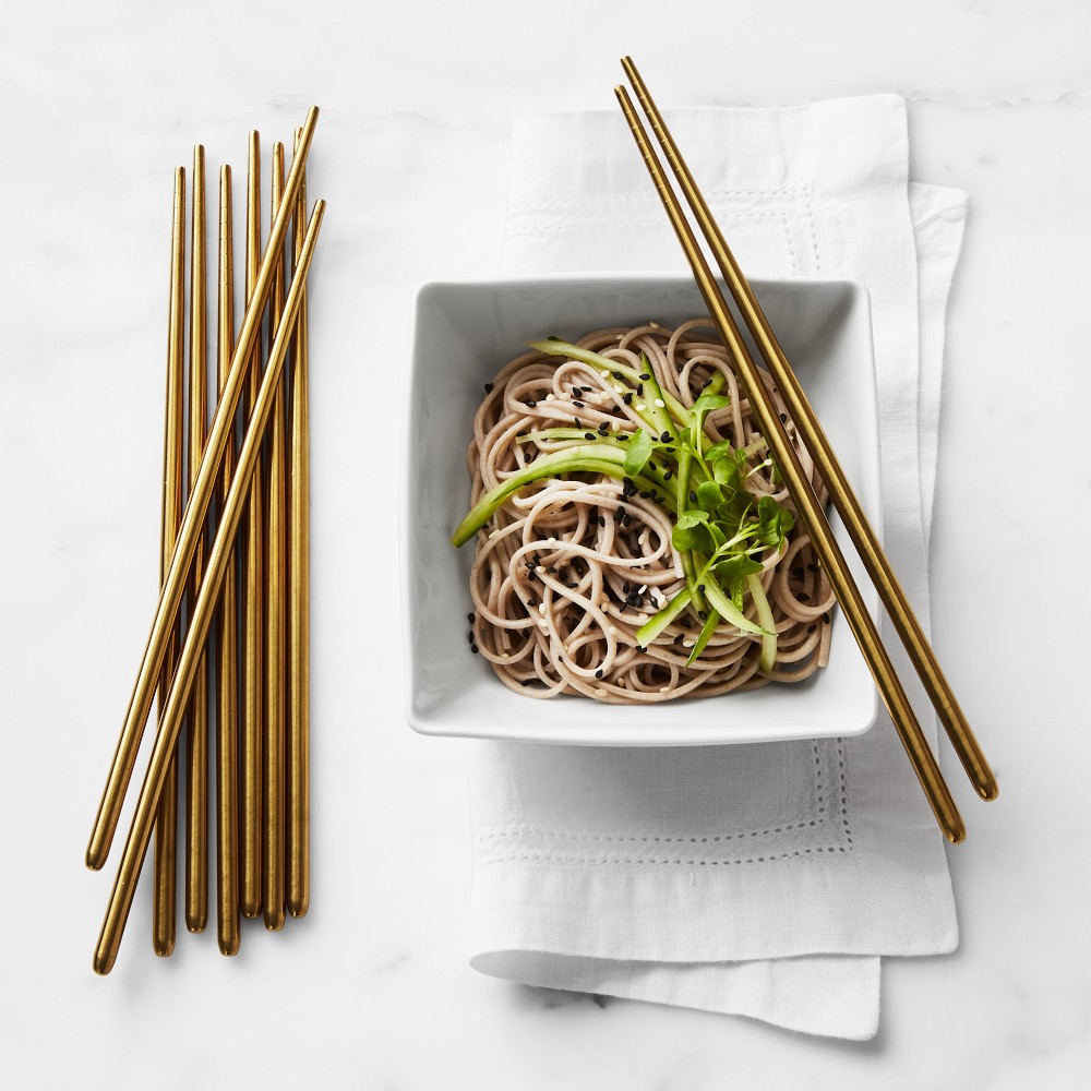 Gold Chopsticks, set of 5