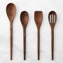 Williams Sonoma Wood Spoons Set of 4, Walnut