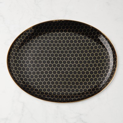 Honeycomb Oval Platter, Honeycomb