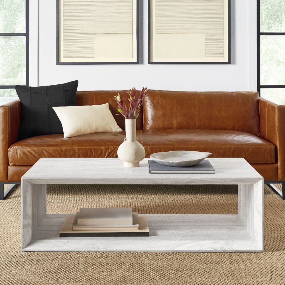Pierre Travertine Coffee Table (56&quot;)