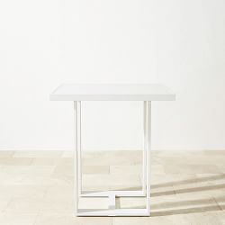 Santa Barbara Outdoor White Metal Bar Table (37.5&quot;)