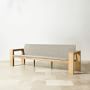 Larnaca Outdoor Teak x All-Weather Weave Sofa (68&quot;-96&quot;)