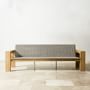 Larnaca Outdoor Teak x All-Weather Weave Sofa (68&quot;-96&quot;)