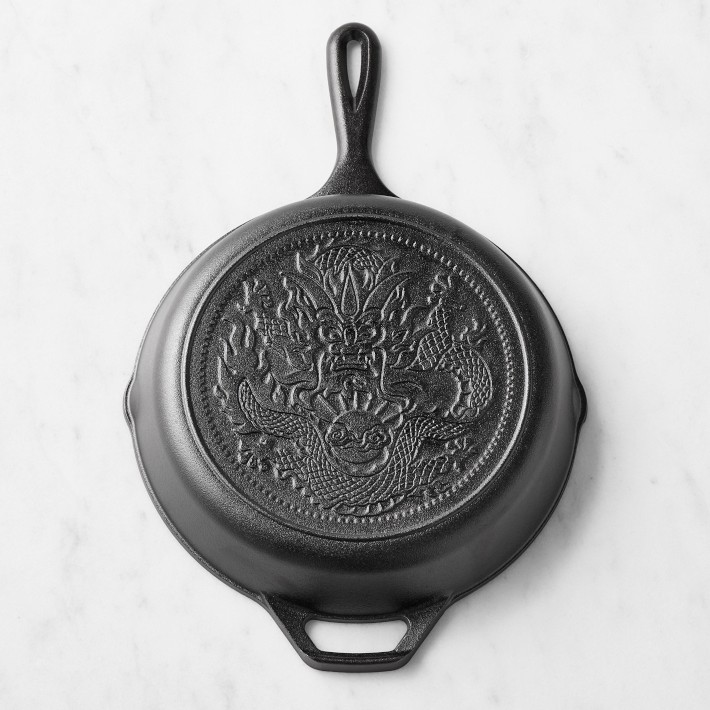 Lodge Seasoned Cast Iron Dragon Skillet, 10&quot;