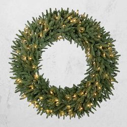 Balsam Hill Balsam Fir Pre-Lit Faux Wreath &amp; Garland