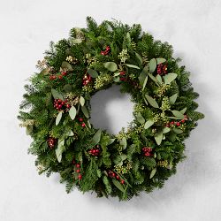 Cedar Berry Eucalyptus Live Wreath &amp; Garland