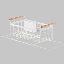 Yamazaki Home Tosca Over-the-Sink Dish Drainer Rack, White