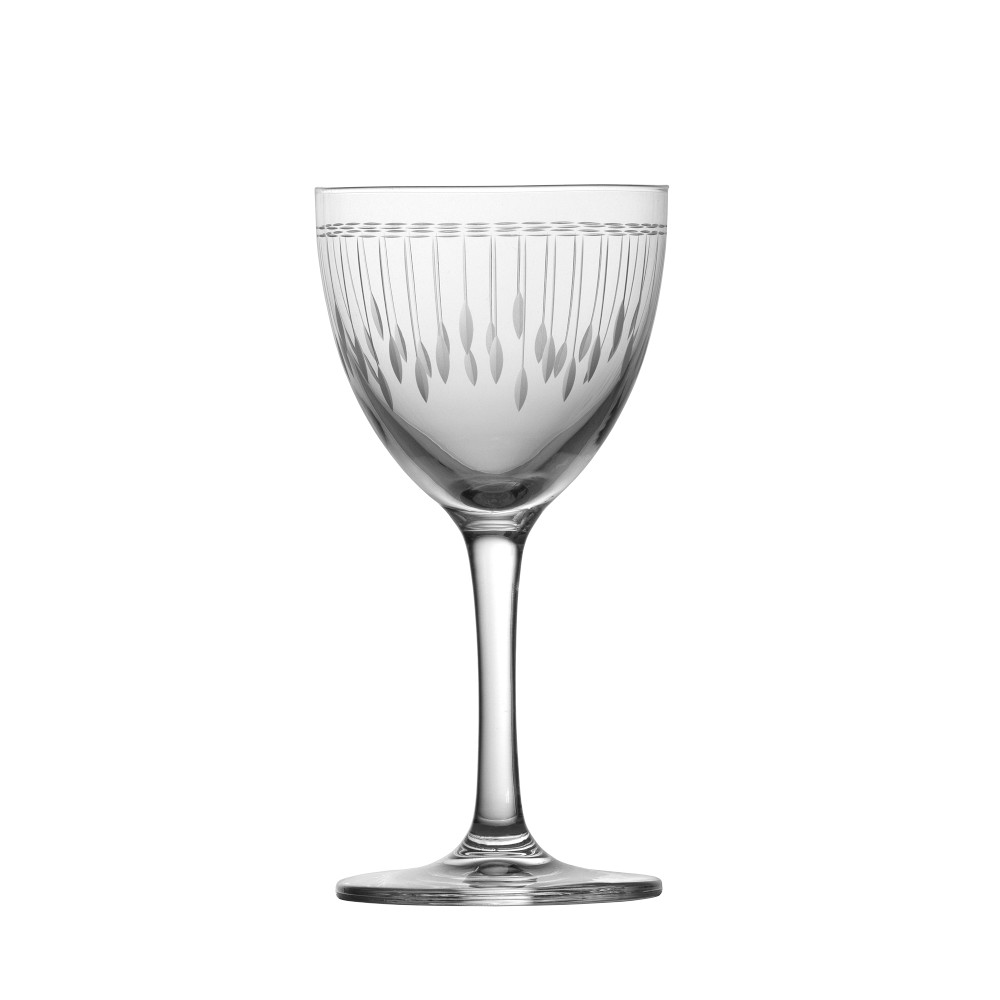 Schott Zwiesel Vanity Etched Nick & Nora Glasses, Set of 6