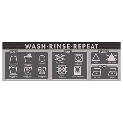 Un-Rug Laundry Day Low Profile Runner Mat, 2' X 6'