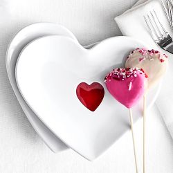 Valentine's Day Heart Shaped Cake Pops, Set of 8