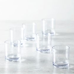 Fortessa Urbo Outdoor Double Old-Fashioned Glasses, Set of 6, Clear