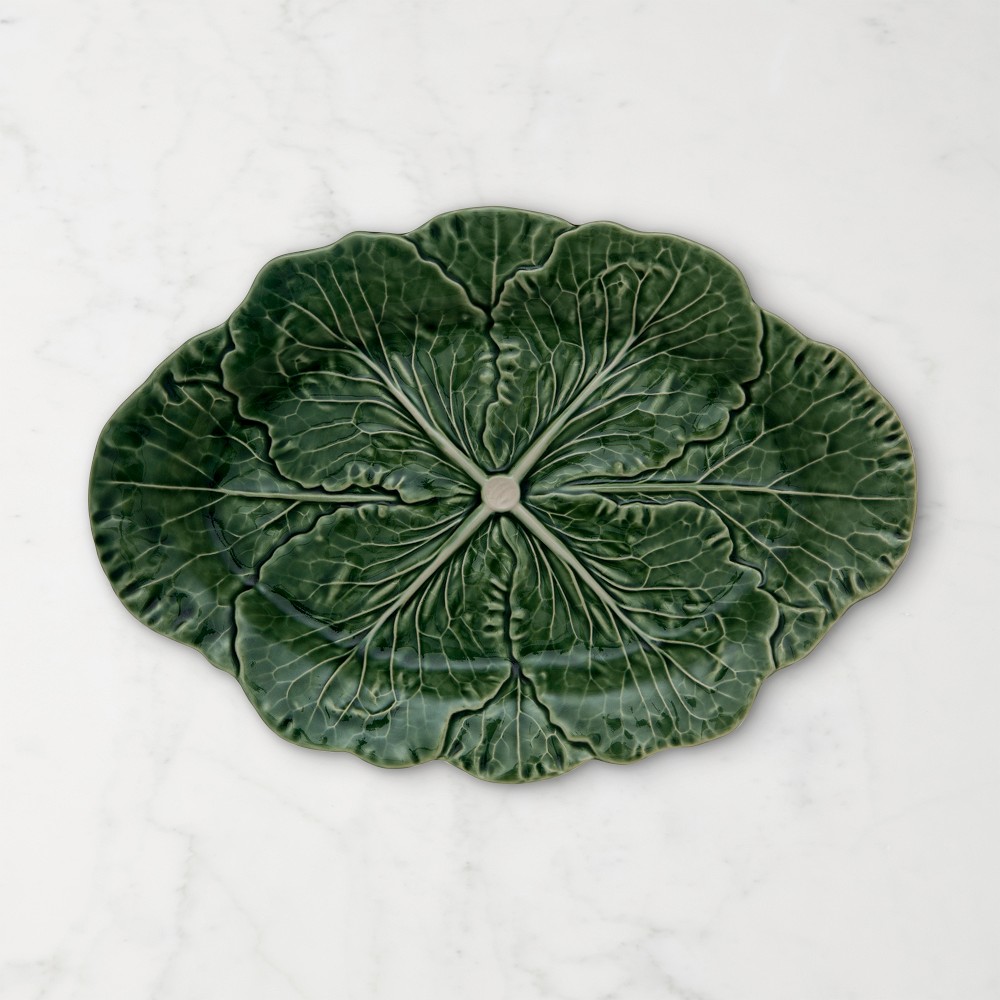 Bordallo Pinheiro Cabbage Oval Platter 15"