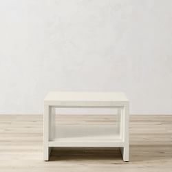 Faux Bone Square Side Table (24&quot;)