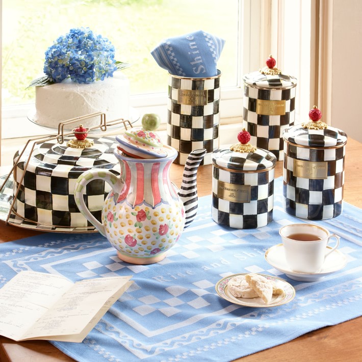 MacKenzie-Childs Courtly Check Canister | Kitchen Counter