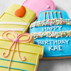 Personalized Birthday Surprise Cookies, Set of 4