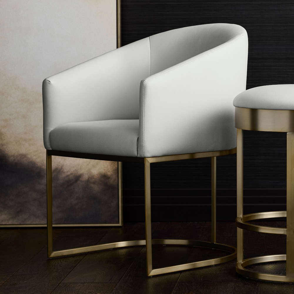 Bradley Upholstered Curved Back Armchair