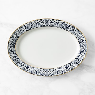 Morris &amp; Co. x Williams Sonoma Oval Platter, Bluebell