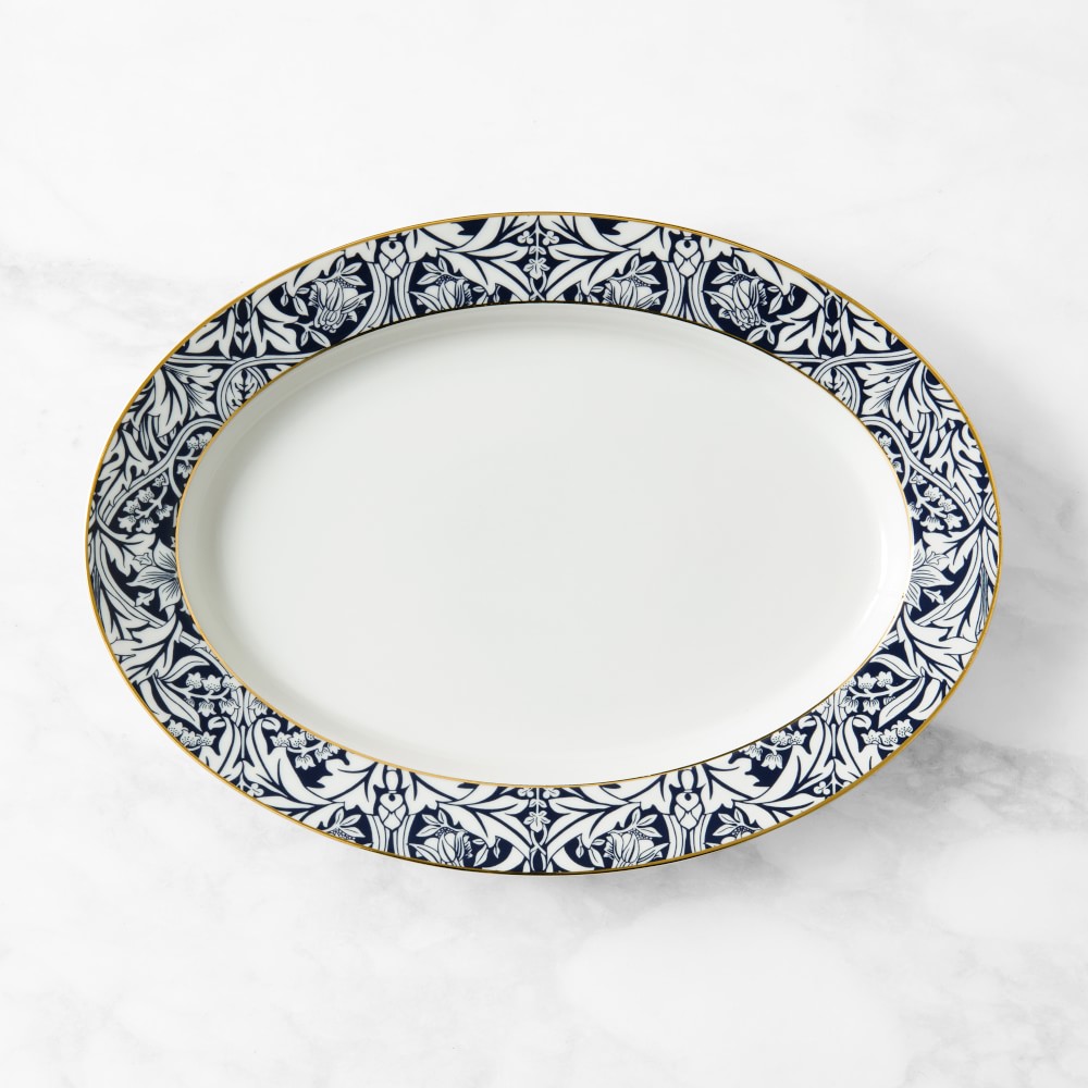 Morris & Co. x Williams Sonoma Oval Platter - Bluebell